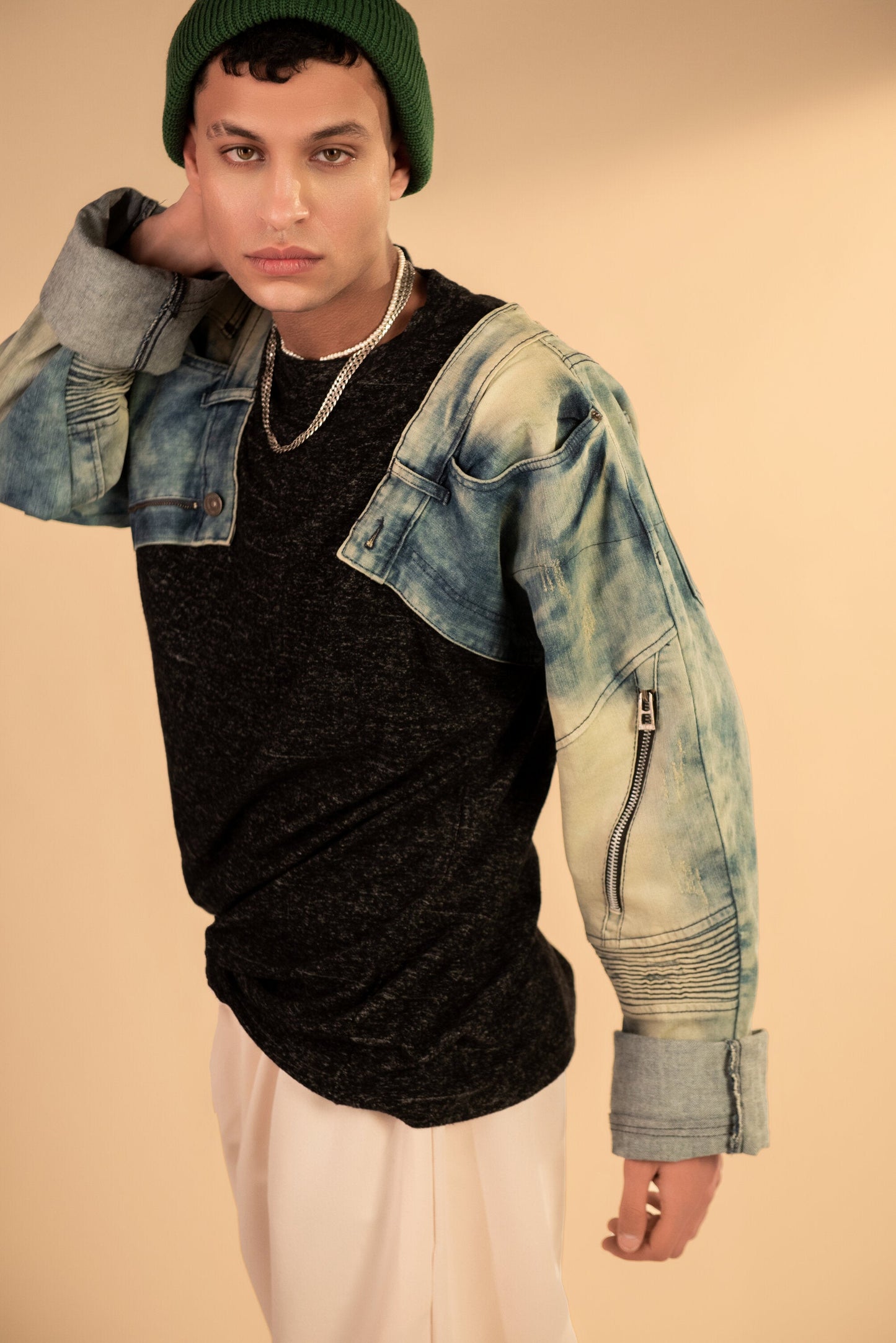 Denim Sweater